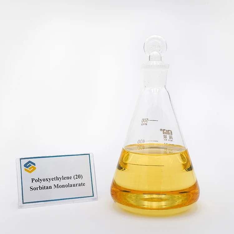 Tween 20 добавка к лекарству эмульгатор Полисорбат 20 Poe Сорбитан монолаурат CAS 9005-64-5 E432 с кошерным/Халяль/ISO/RSPO