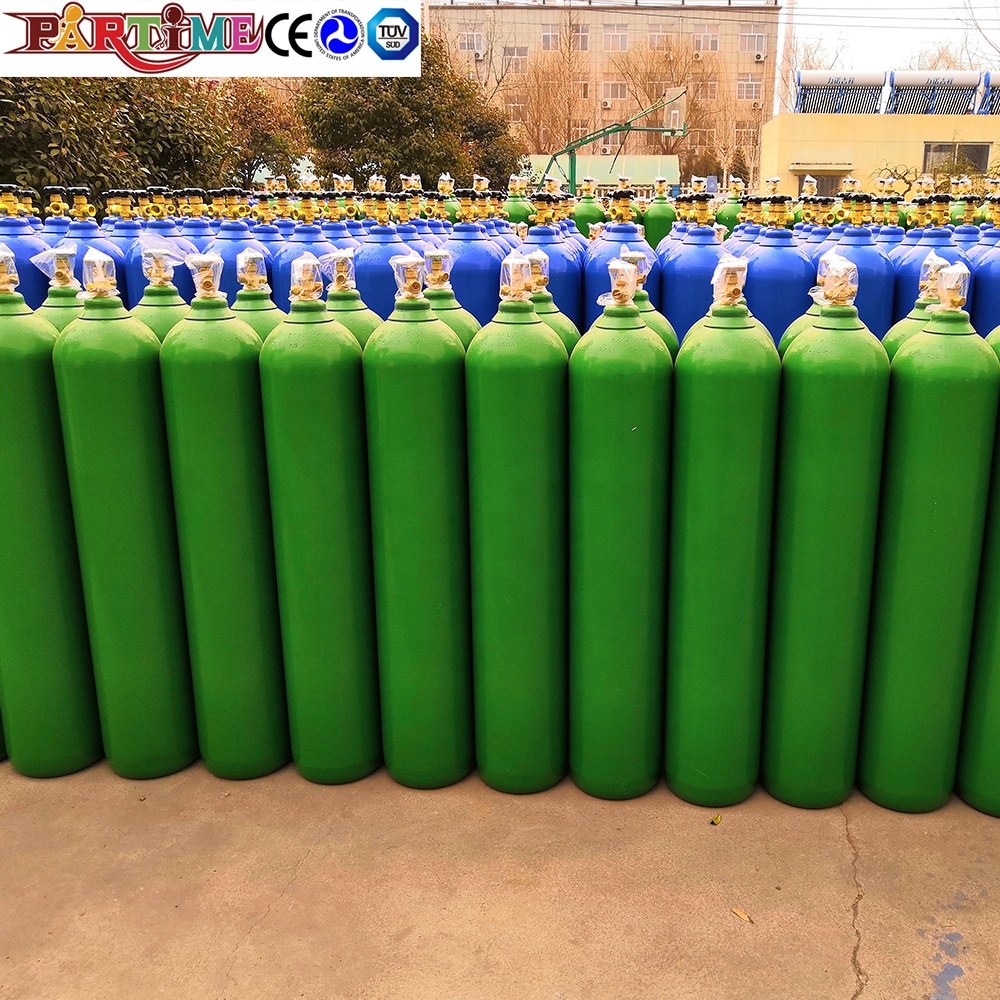 Factory Price 10L 40L 50L Nitrous Oxide Cylinder Filled N2O Food Medical Grade Laughing Gas with EN ISO9809 TPED Standard Tank