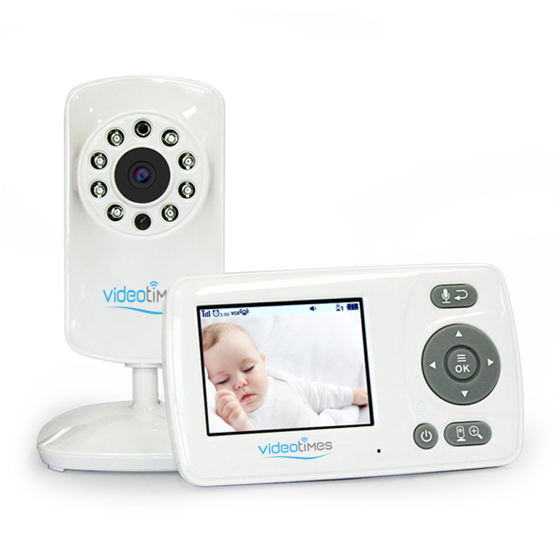 Видеоняня Hellobaby Foon, беспроводная, двухсторонняя, Talkback, 2,4 дюйма, двухстороннее аудио, ночное видение, обнаружение звука