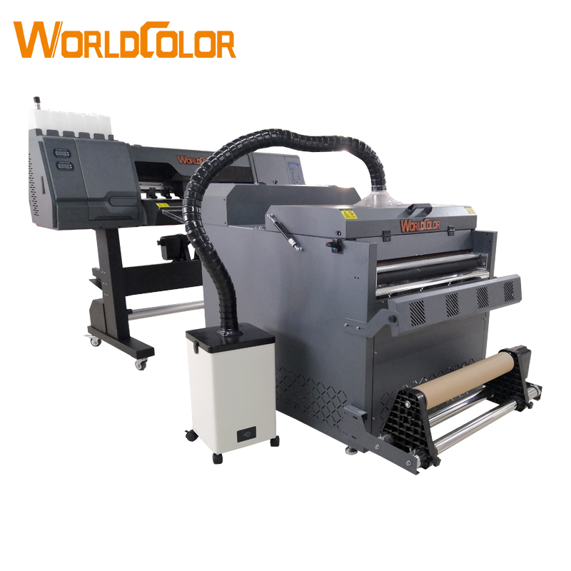two 4720 or i3200 head Worldcolor factory sale 65cm T shirt DTF PET film printer