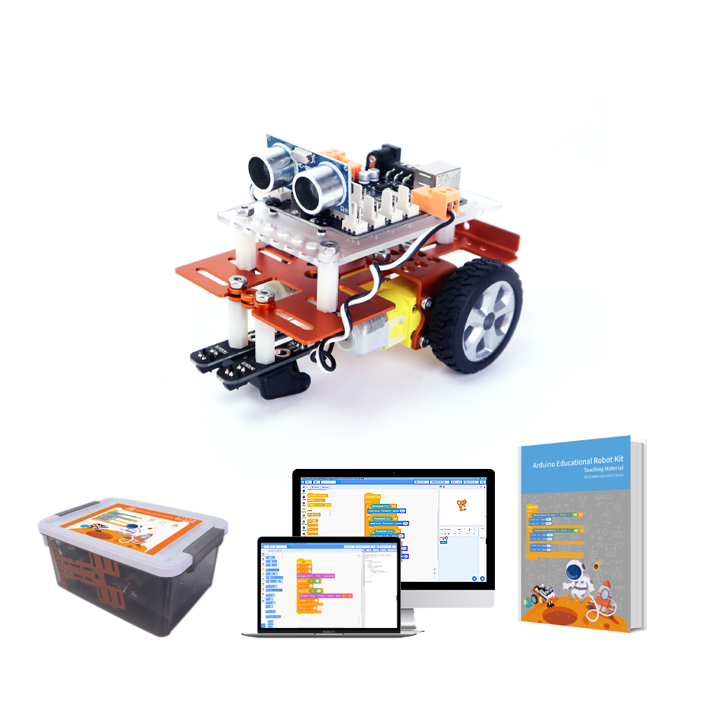 Robot kit car ar-duino Stem starter kit ELF U-no Mainboard Atmega328p Chip Educational diy kids educational kits