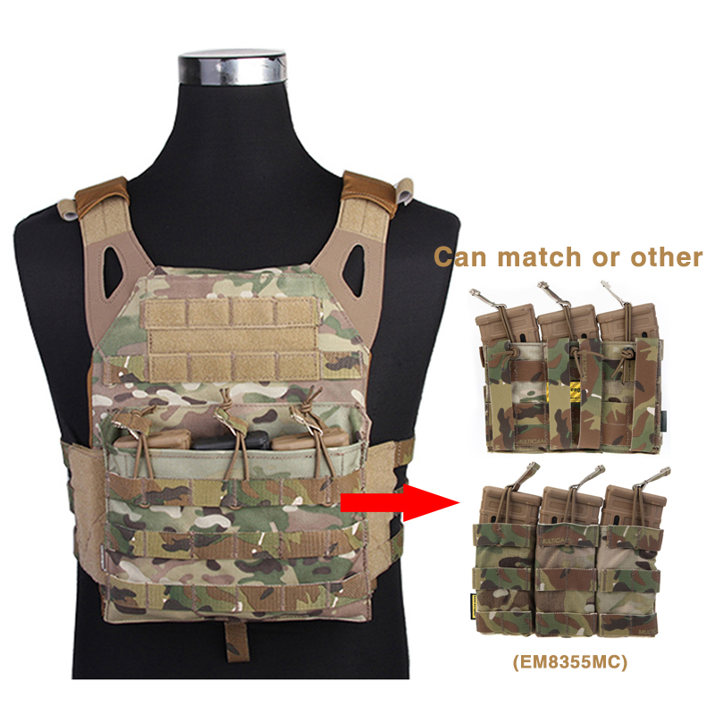 Сумка для магазина Emersongear Molle, нагрудная установка, тактический жилет, военное снаряжение, тактический жилет