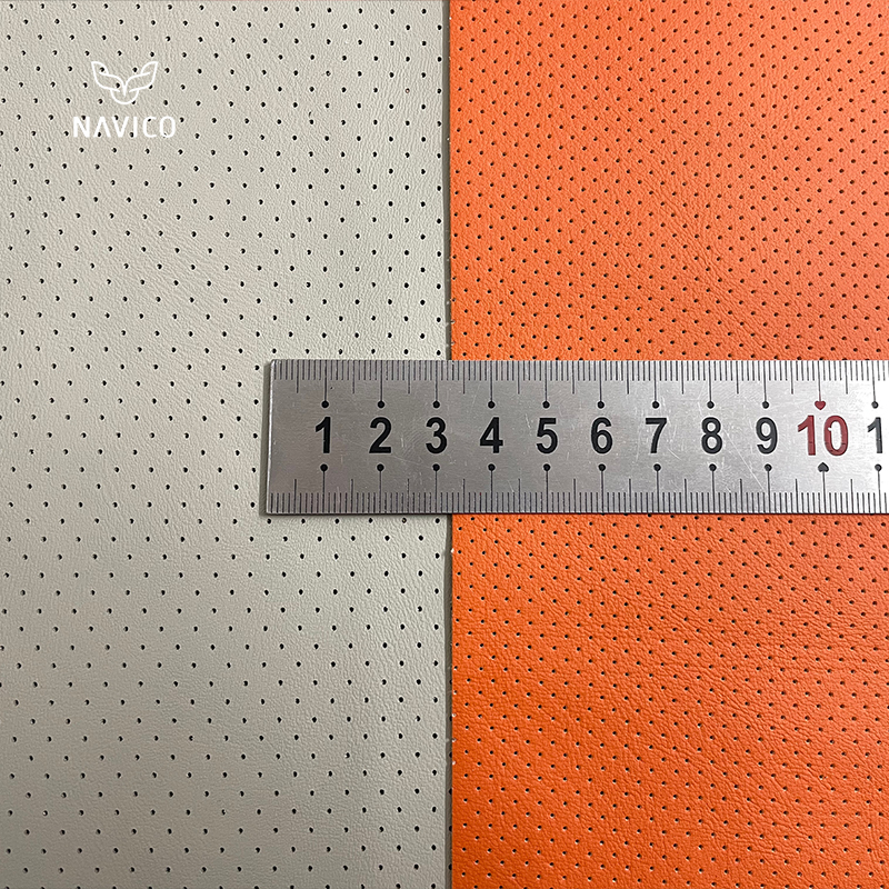 Classical Luxury Perforated PU Nappa Pattern Eco Leather for Automotive Leather Material