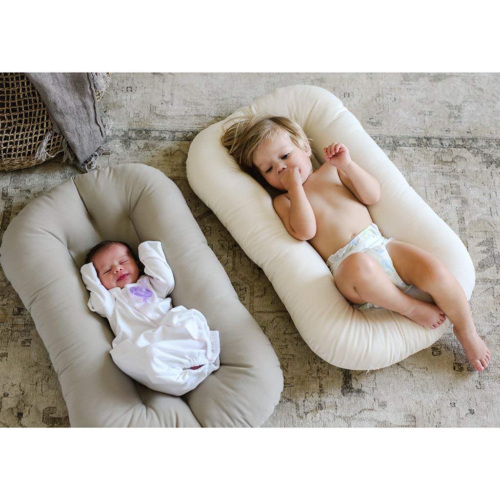 Baby Nest 100% Cotton Baby Nest Bed Infant Baby Lounger Bassinet Snuggle