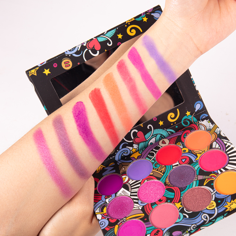 Make Up поставщика уникальный метка частного назначения 12 видов цветов для вечеринок и танцев для Косметика Тени для век с двойным остеклением для палитры теней для век