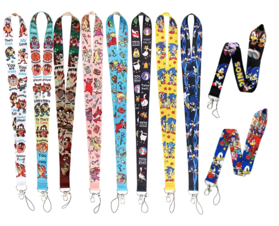 Cartoon Goose Chicken And Cow Anime Lovers Key Chain Lanyard Neck Strap For USB Badge Holder DIY Gifts Lanyards