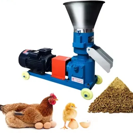 Kl160 Animal Feed Pellet Machine 100-150kg/Hour Capacity Feedmill Farms Used Condition Grain Mixer Crusher Hammer Included