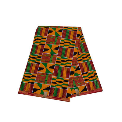 Африканские ткани Kente хлопок батик двусторонняя печать ткань голландский воск