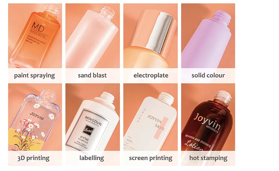 silver airless bottle with Pump head for high-end cosmetics packaging