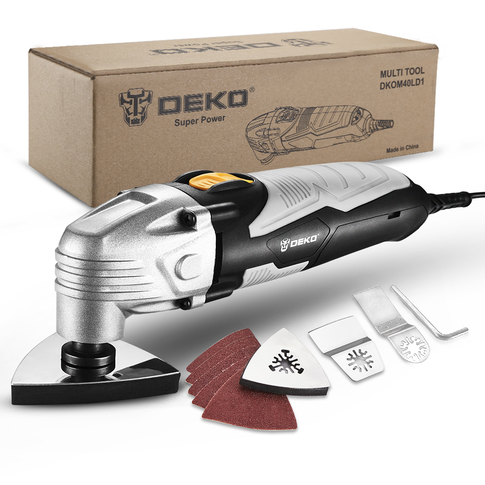 DEKO DKOM40LD1-S1 220V Многофункциональный прочие электроинструменты осциллирующего инструмента триммер пила переменной скорости с аксессуарами для деревообработки