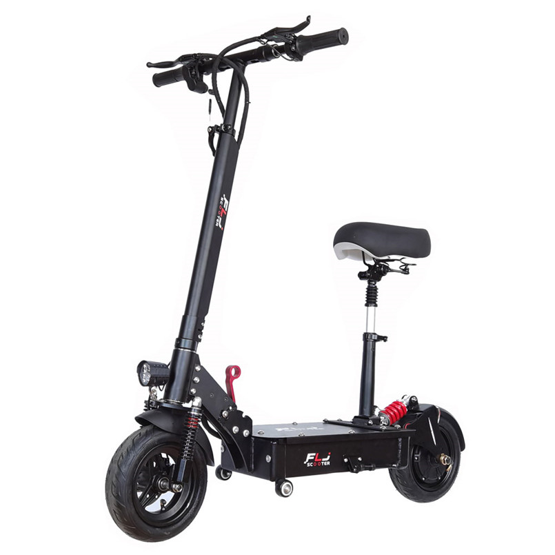 FLJ 1200W 48V ev мотоцикл 10 дюймов, Электровелосипеды, скутеры с вакуумной шиной