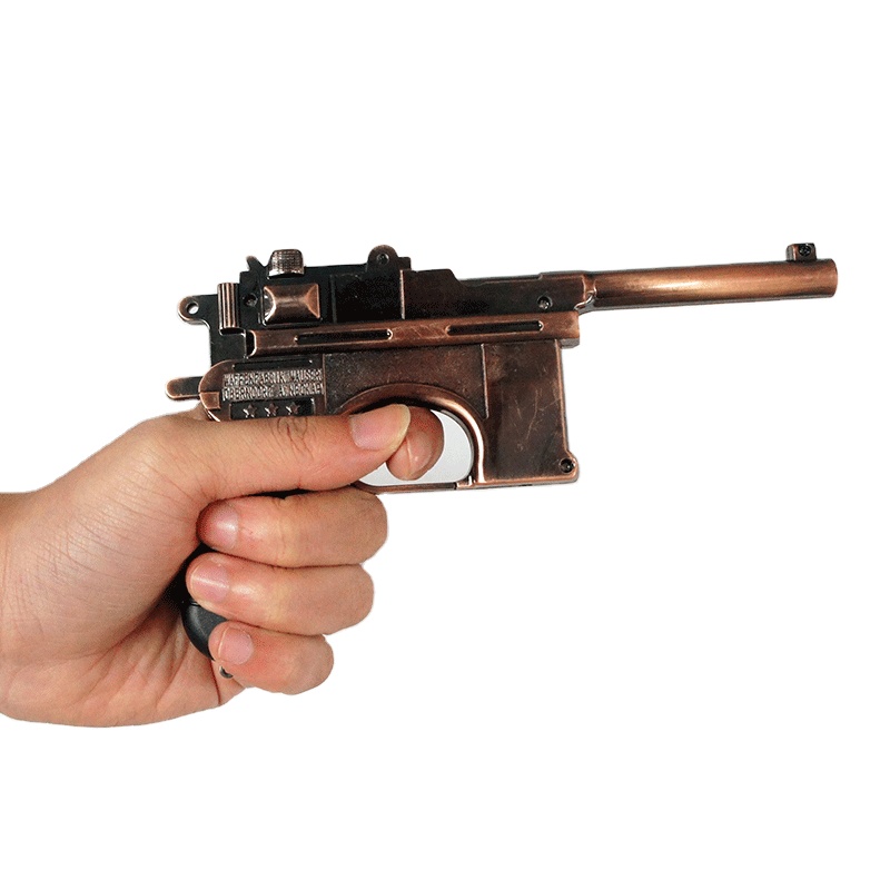 Оптовая продажа, Металлические ремесла, новинка, Anitque Pistola, игрушечный пистолет, подарки для детей