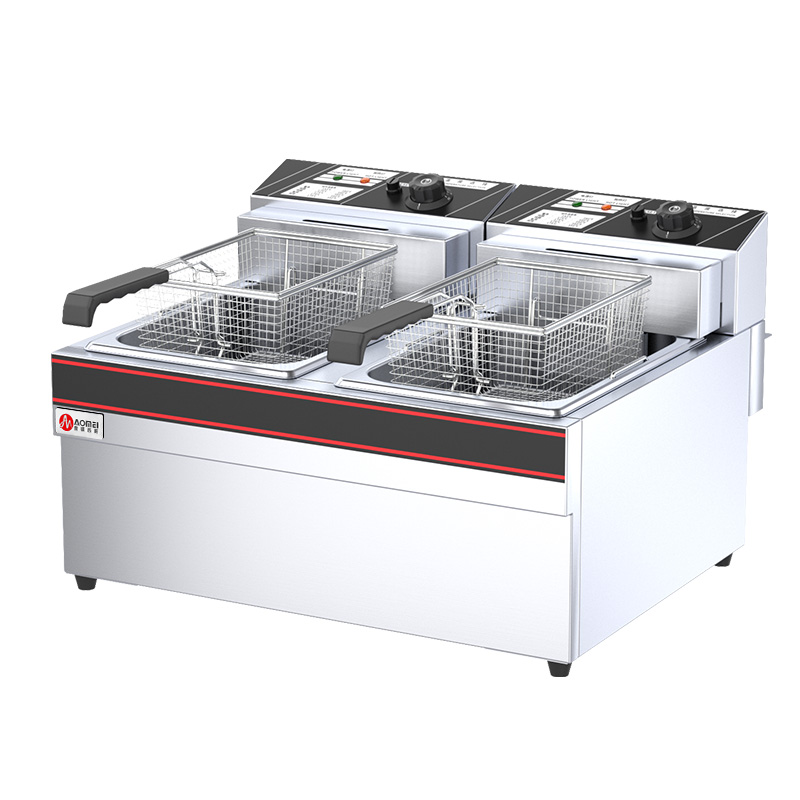 Гуанчжоу завод OEM 2 танка 2 корзины фритюрница электрическая