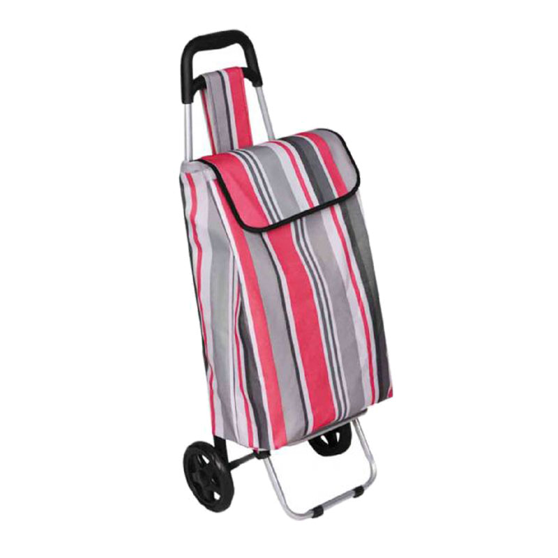 Hot Selling Custom Wheels Yes Folded Shopping Trolley Cart with Oxford Bag