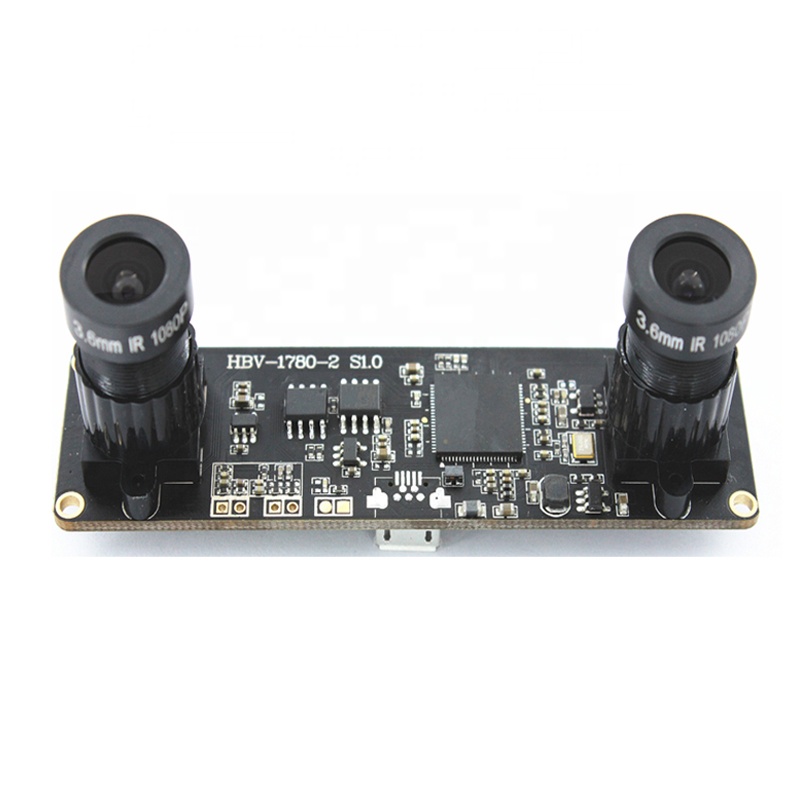 Двойной объектив 1MP hd cmos usb модуль камеры ov9732 со стандартным протоколом UVC
