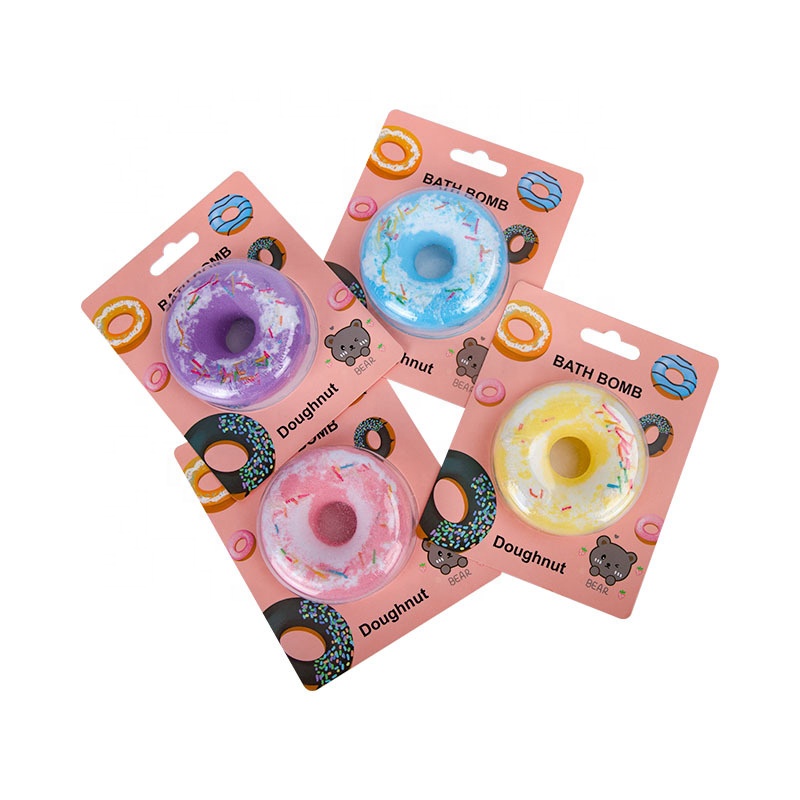 New Trendy Beauty Doughnut Bath Bomb Bubble Bath Salt Ball Gift idea