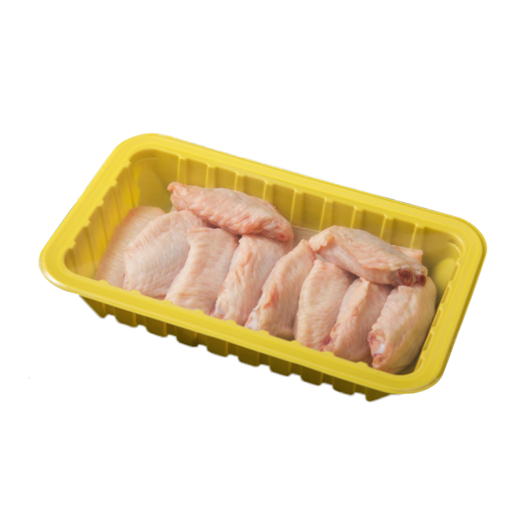 custom high barrier pp/pet plastic frozen chicken meat packaging roasted cpet food tray