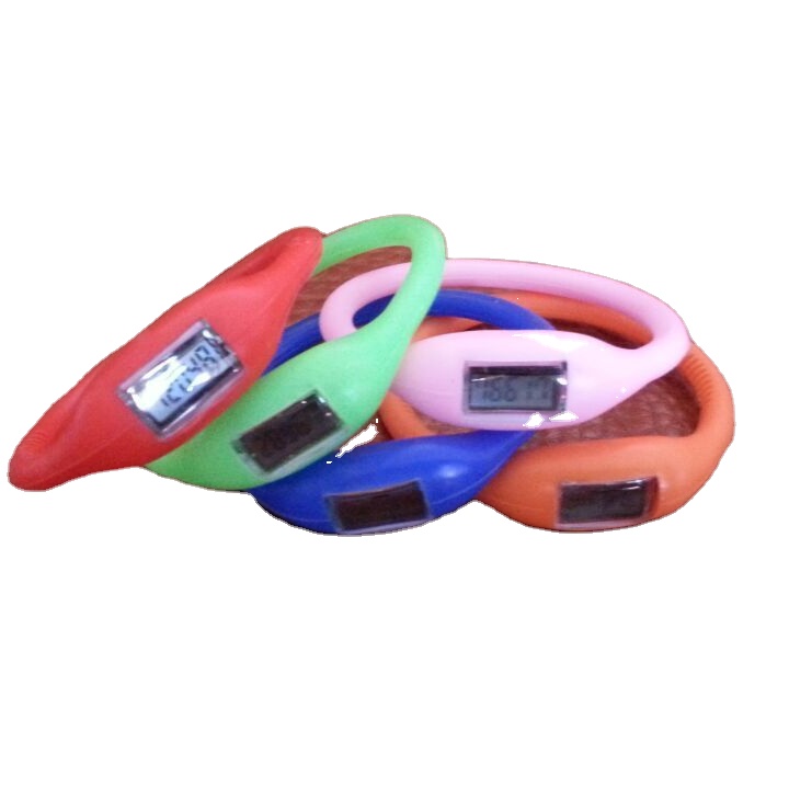 China Manufacture Quality Silicone Bracelet Kids Pedometer Watches