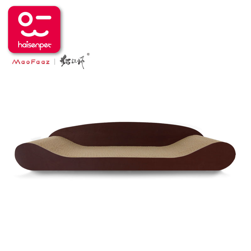 Brown cat sofa scratcher