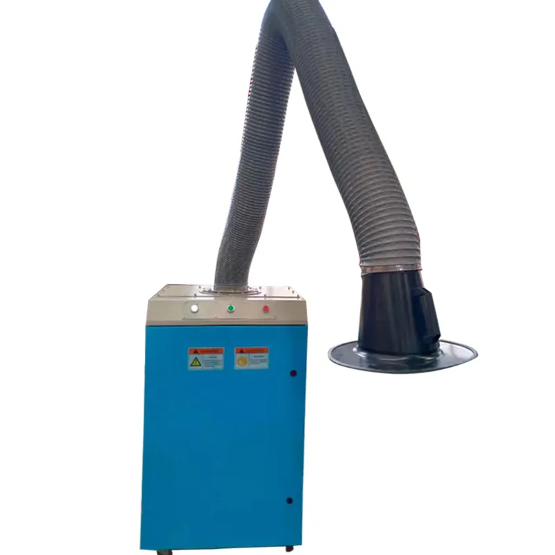 industrial portable welding fume extractor with exhausting hose and CE certification