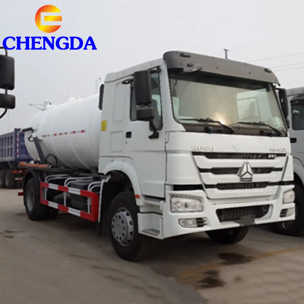 Factory Price Sinotruk Howo 11000liters Vacuum Sewage Suction Tanker Truck