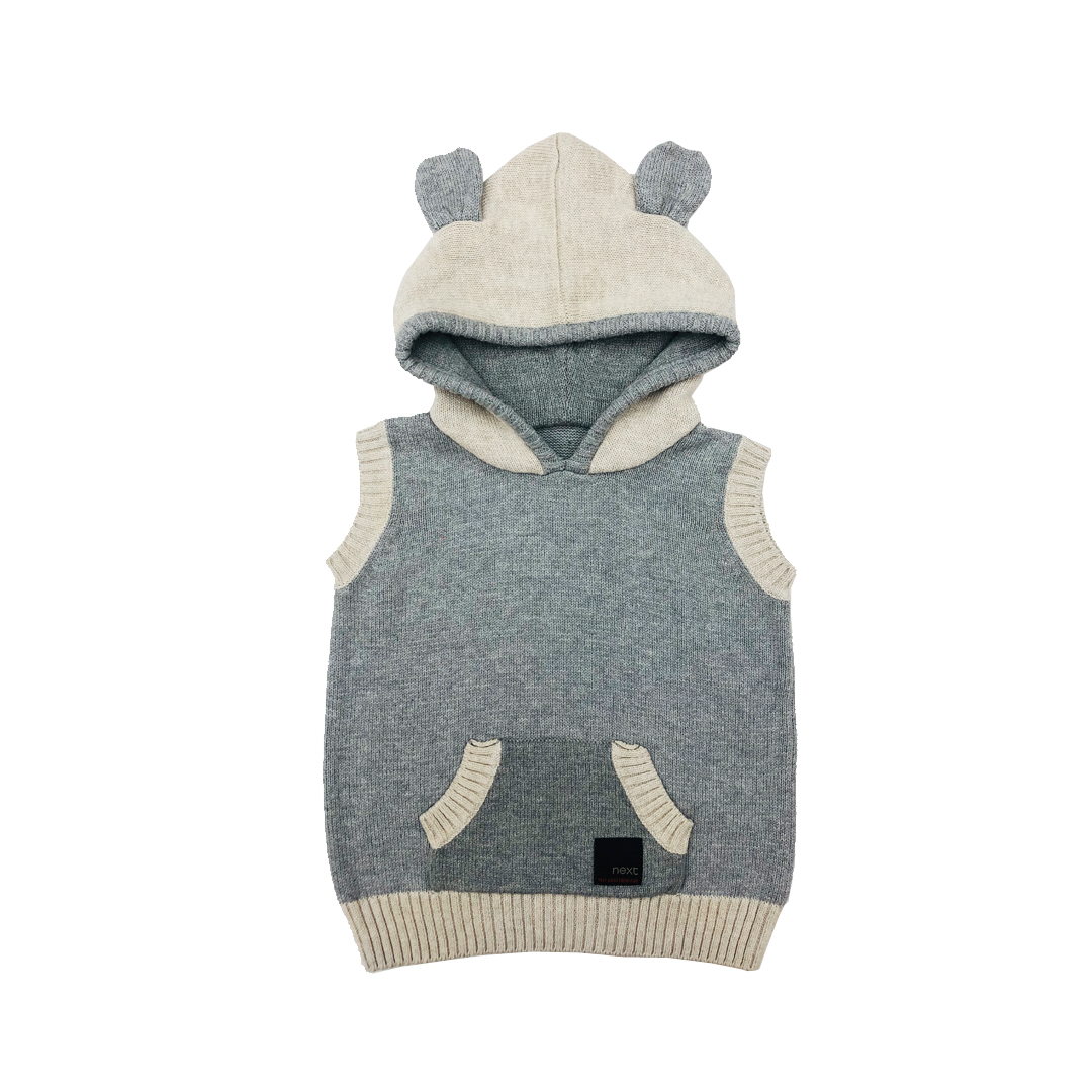 2020 cute baby kids hoodie sleeveless sweater vest animal ears hoodie kids