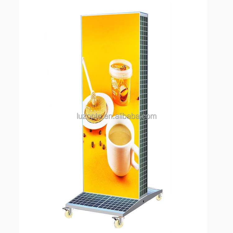 Solar Powered Waterproof LED Sign Board Outdoor Advertising