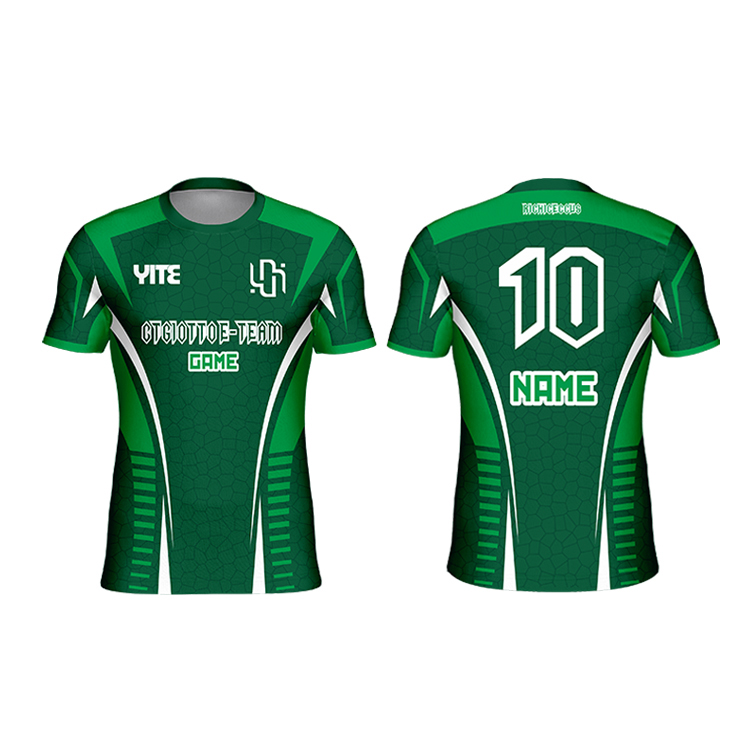 Newest custom fluorescence color e-sports wear suit breathable quick drying e-sport jersey