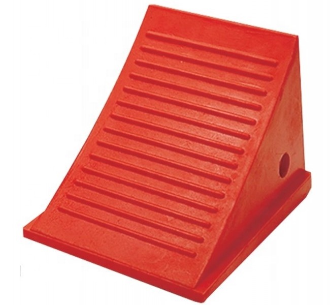 Industrial Truck Wheel Chock Polyurethane Wheel Stop 11"x8"x9"/ Heavy duty polyurethane wheel chock, 30T capacity