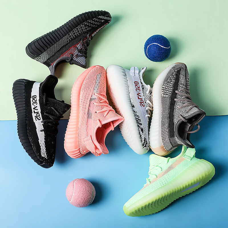 Оригинальные качественные кроссовки от известного бренда Yeezy 350, детская обувь, детская спортивная обувь, Новое поступление 2021