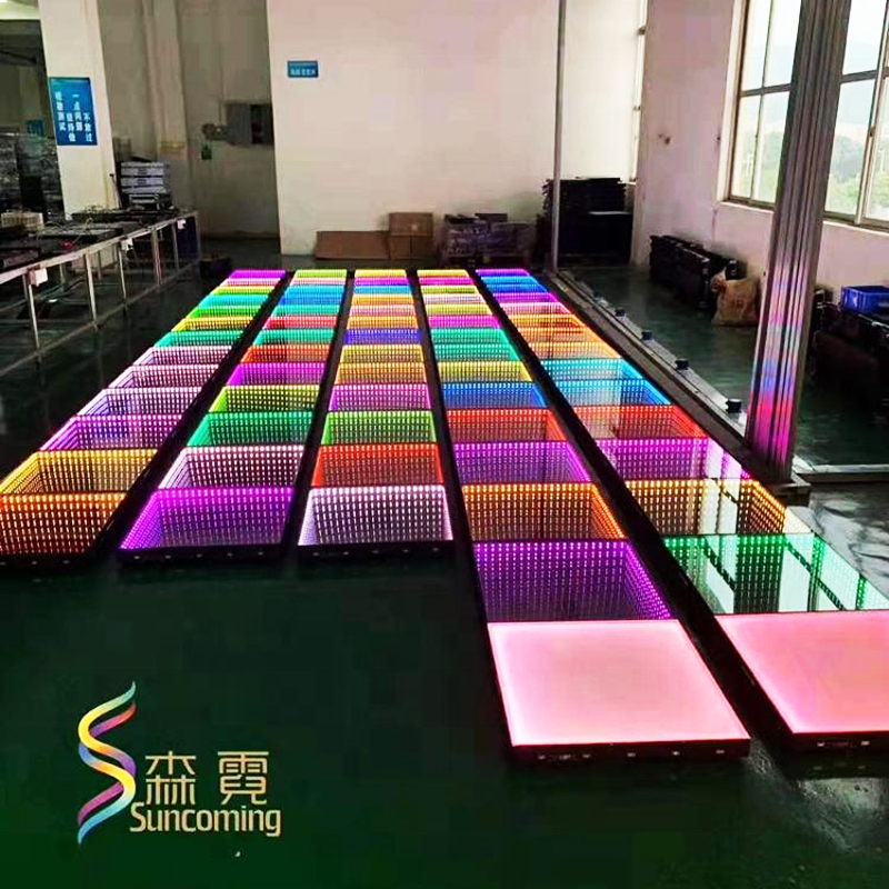 Custom Wireless DJ Disco Portable 3D Light Up LED Dance Floor For Sale