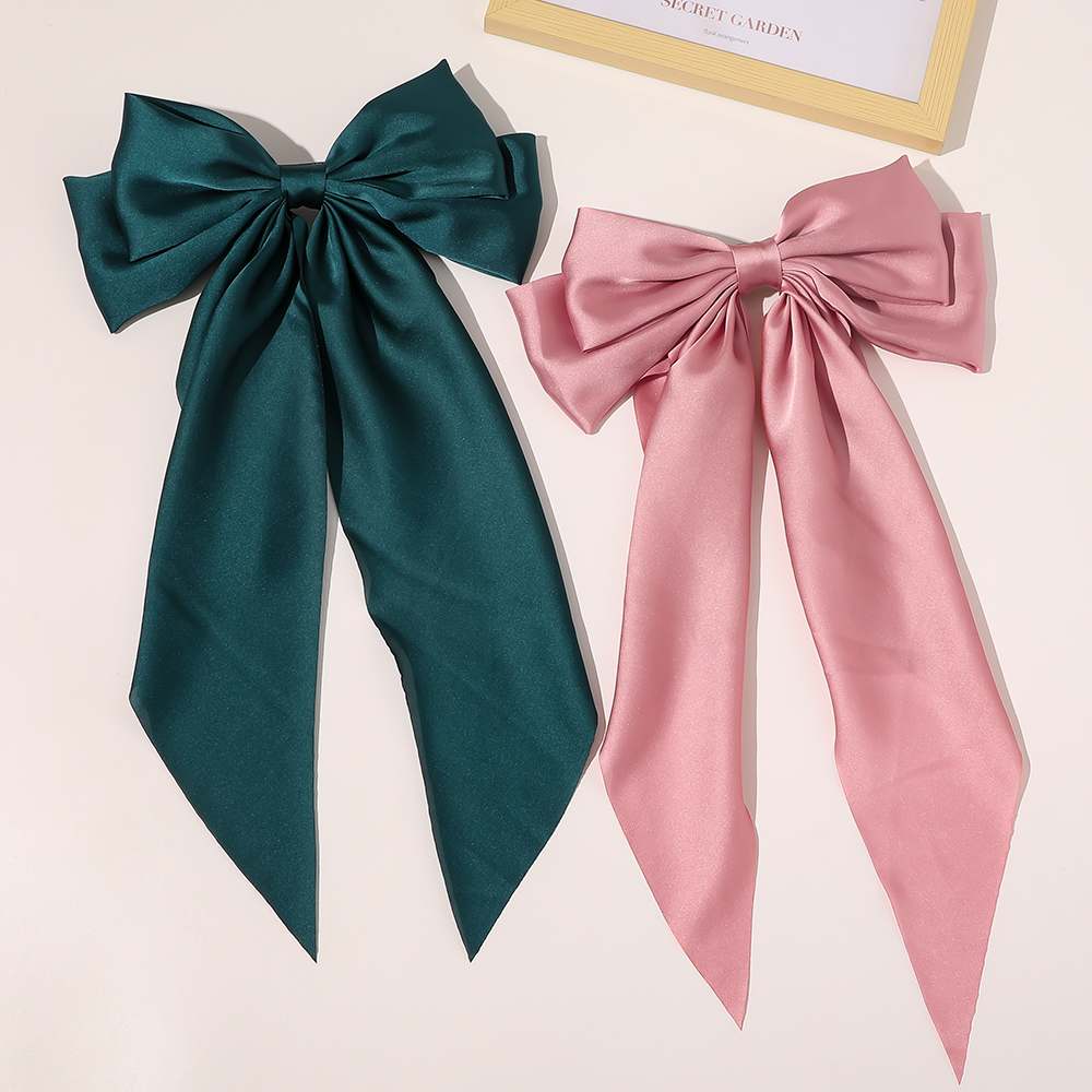 hair clips for women Big Bow knot Headband Fabric Elastic Hair Bands Long Ribbon Korean Hairpins Barrette Hair Accessories
