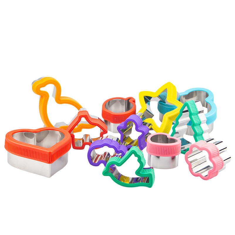 Bakeware cookie tools double sided stainless steel 3D cookie mold christmas custom biscuit cutter cartoon cookie cutters
