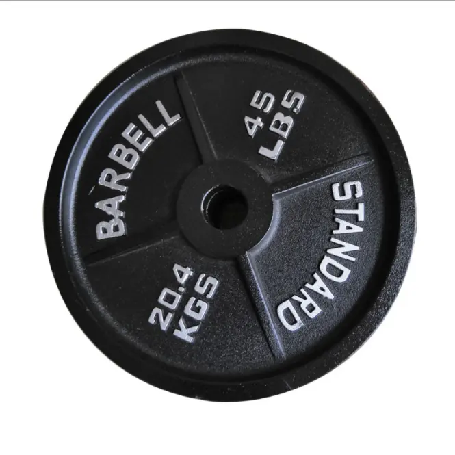 35lb high quality weight plate sports equipment Painted Cast Iron Weight Plate