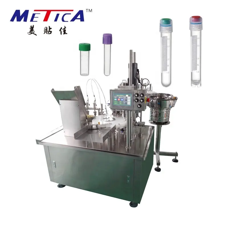 METICA customized industrial commerical use high accuracy quantitative test tube filling machine