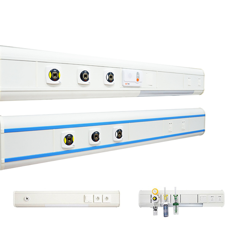 Aluminum Alloy Modular Medical Gas Supply Horizontal Bed Head Unit