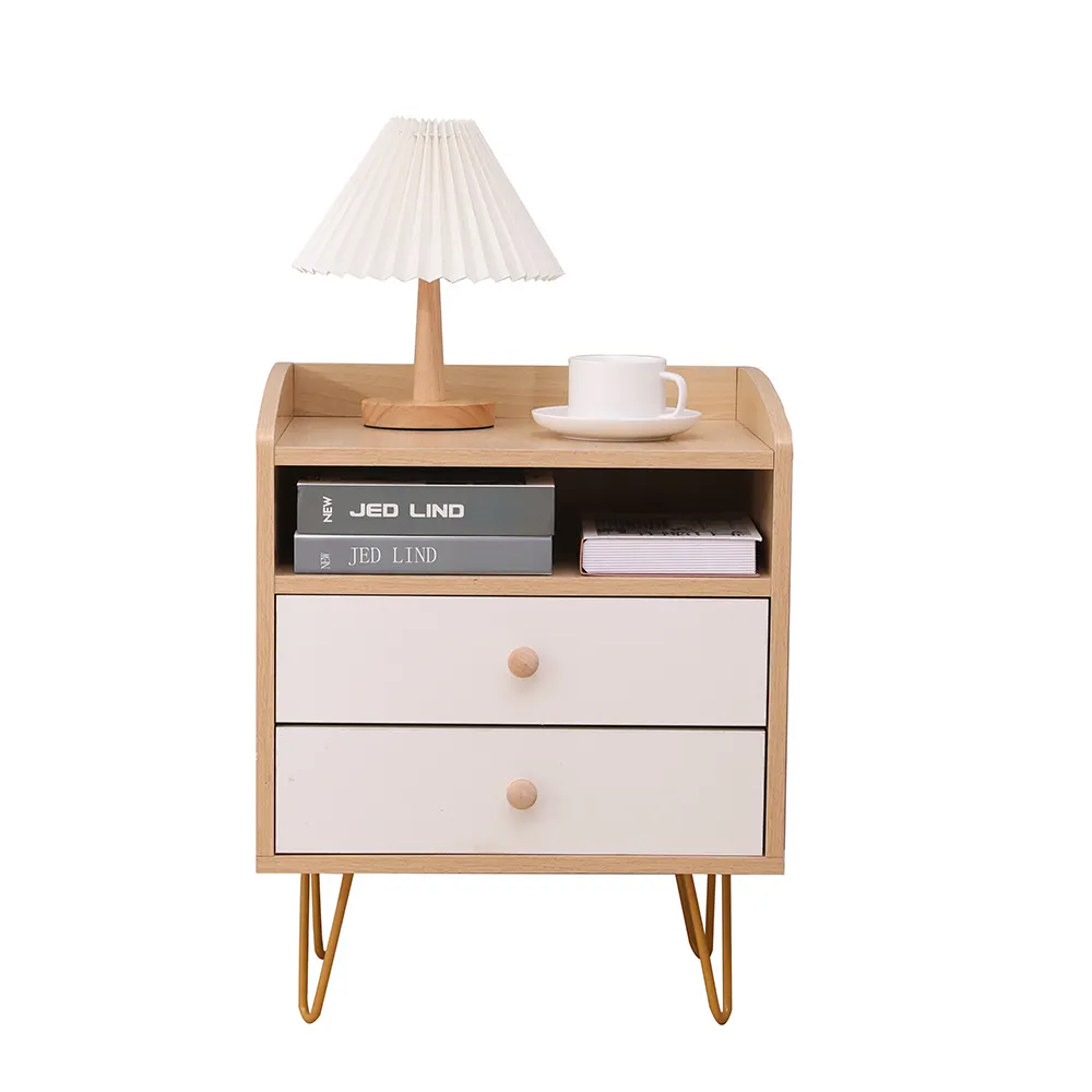 Hot Sale Modern Style Bedside Table Storage cabinet Bedroom Night Table with Two Drawers