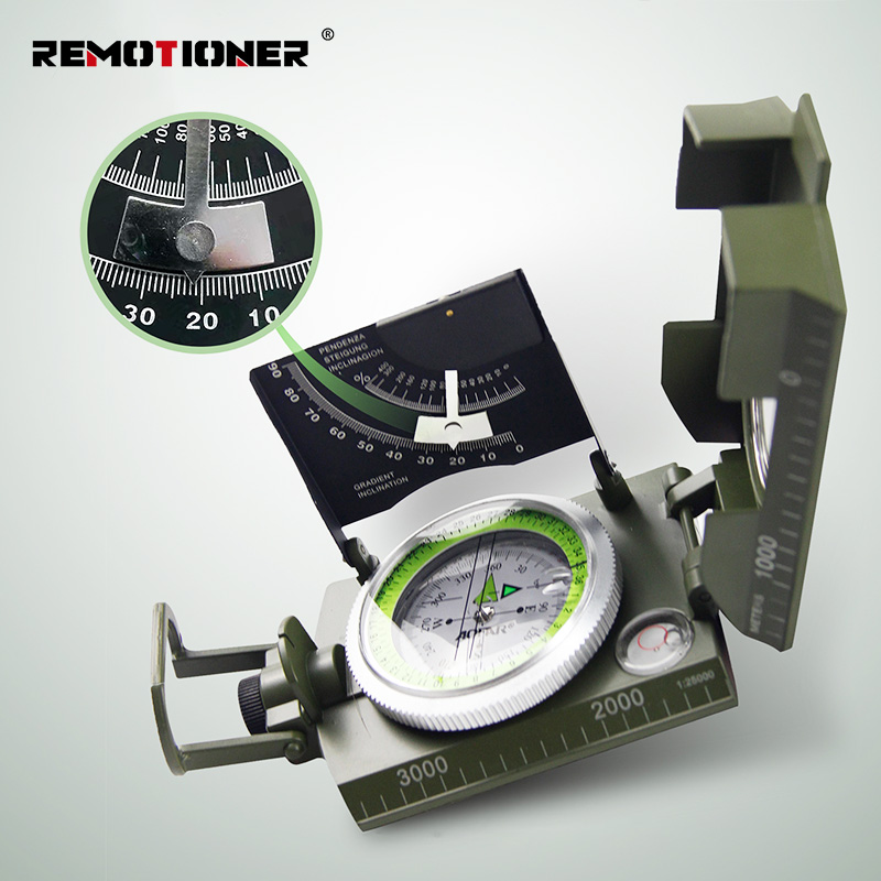 Multifunctional Sighting Navigation Camping Hiking Waterproof Compass for Hiking Camping