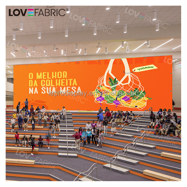 Promotional Outdoor Hanging Banner Fence Mesh Custom Color Large Size Digital Print Advertising Banner