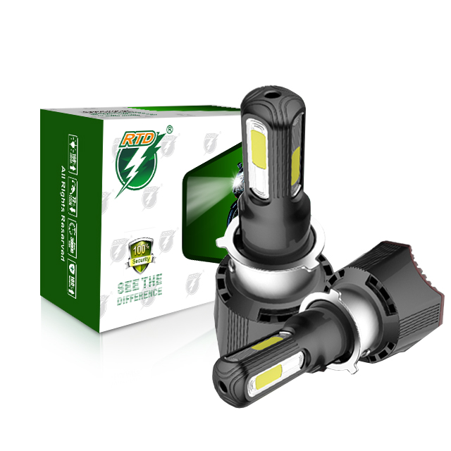 RTD M02H AC DC 9-80V Motorcycle Headlight with fan 42W Front Light Headlamp for led len P15D-25-1/H6 h4 S2/BA20D