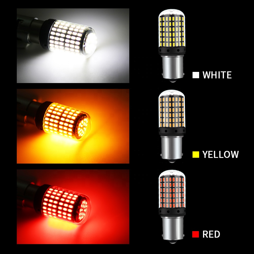 Yobis 1156 BA15S 1157 BAY15D 144 SMD 3014LED Сменные лампы тормозной сигнал поворота с супер яркостью