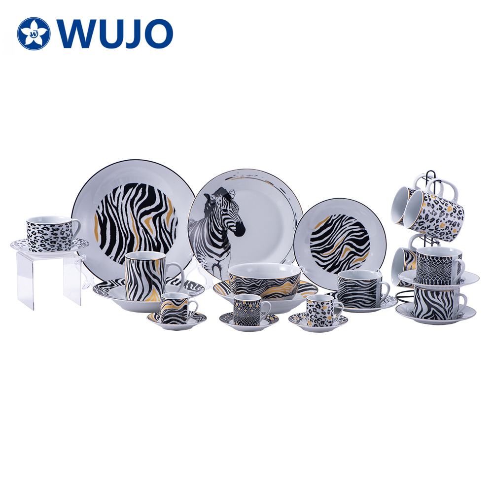 Custom China Porcelain Dinner Set Luxury Ceramic Dinner Plates Sets Dinnerware