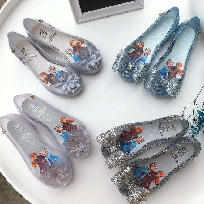 Детские сандалии Melissa с рыбьим ртом, детские сандалии-желе с рыбьим ртом для девочек, Студенческая пляжная обувь с замороженными кристаллами