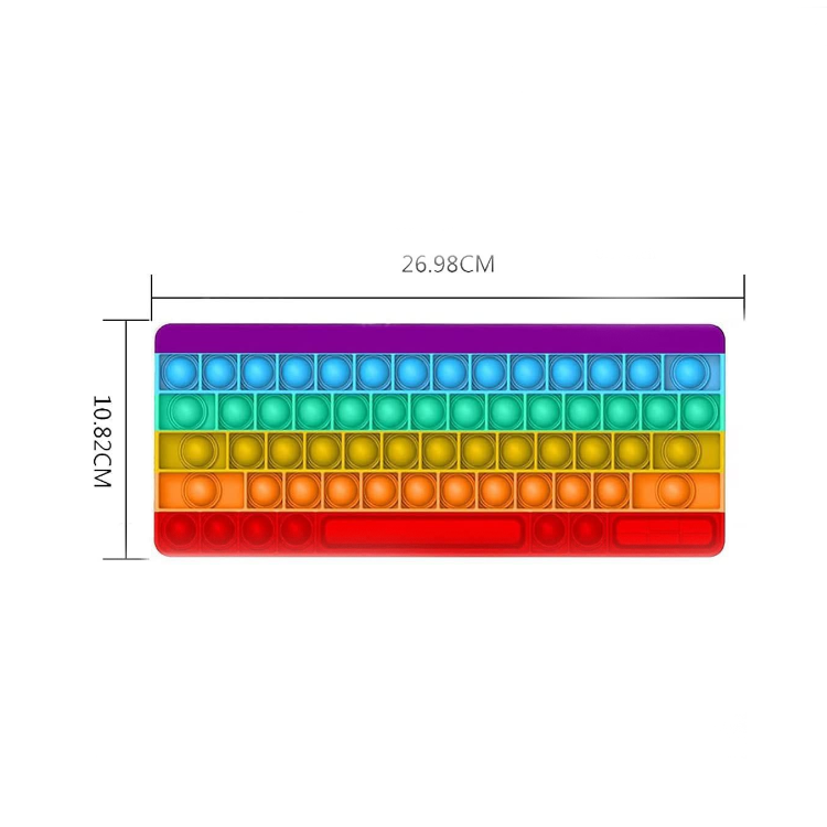 Educational POP Keyboard Big Size Push it Bubble Sensory Fidget Toy Autism ADHD Pop Popper Fidget Toy