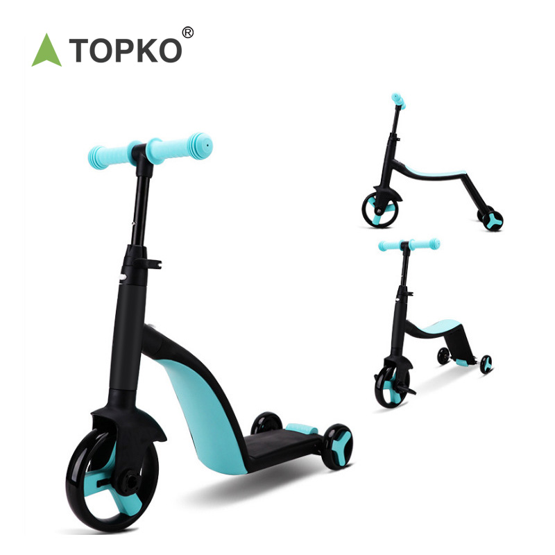 TOPKO 3-колёсный детский мини-скутер 3 в 1 Детский самокат