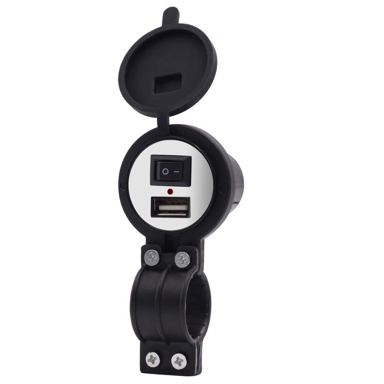 Мотоцикл USB адаптер прочный водонепроницаемый зарядное устройство с переключателем