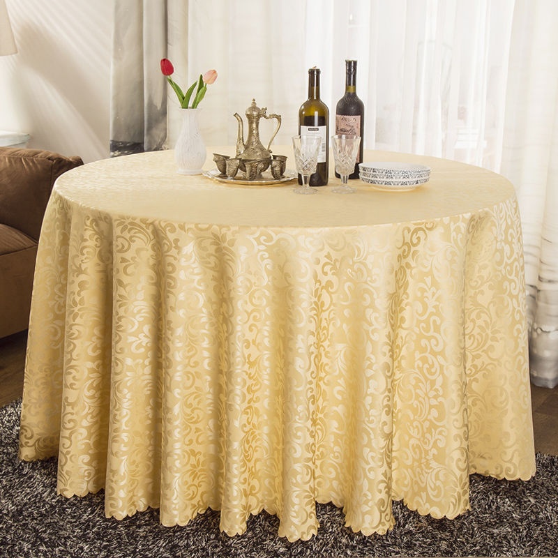Round Birthday Fabric Color Tablecloth