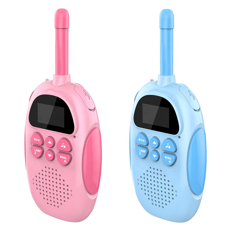 Перезаряжаемые 22 канала 2 Way Радио иди и болтай Walkie Talkie S для детей игрушечный пистолет с ЖК-дисплеем фонарик 3 км Диапазон для наружного освещения для пеших прогулок