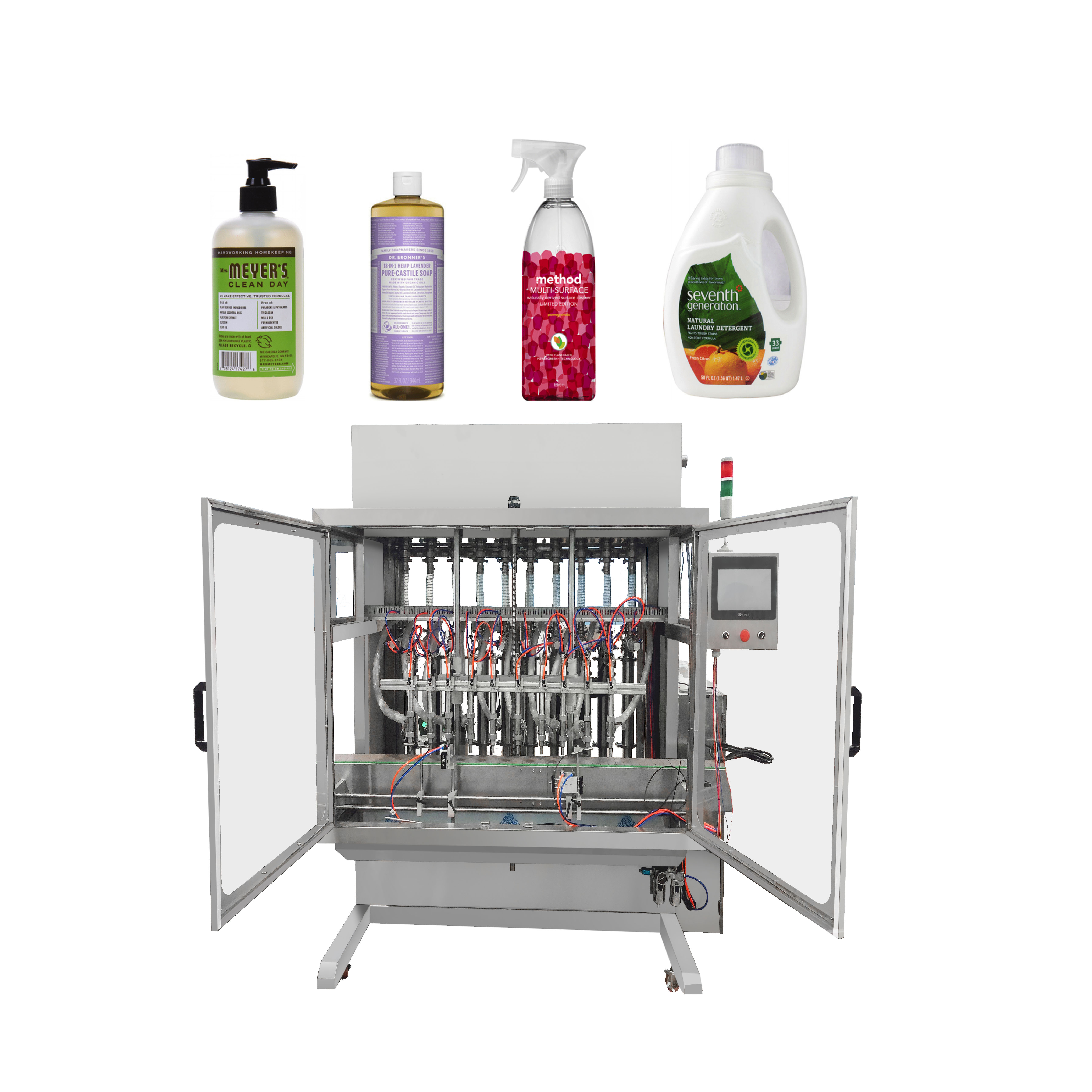 Automatic dish washing liquid soap hand detergent/ laundry detergent shower gel pharmaceutical filling machine capping machine