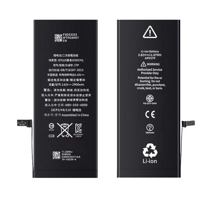 100% health original pure cobalt polymer lithium battery for iphone batteries 7plus 2960mAh